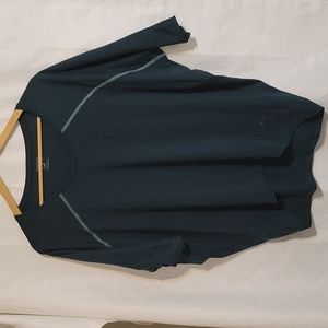 Mango sport dark green over sized tshirt women's medium